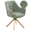 Beliani Dining Chair Swivel HAYDEN Boucle Light Green 1
