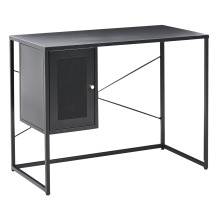 Home Office Desk HARJO 100 cm 50 cm with Storage Black