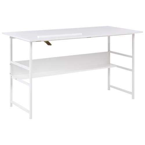 Beliani Tilting Drawing Desk ORAN 140 cm 60 cm White