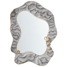 Wall Mirror LINAS 51 cm 67 cm Grey