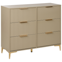 6 Drawer Chest WALCOTT Beige