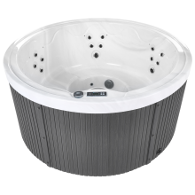 Outdoor Hot Tub with LED MARFIL Dark Grey