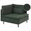 Beliani Corner Seat EGERIS Corduroy Dark Green 1