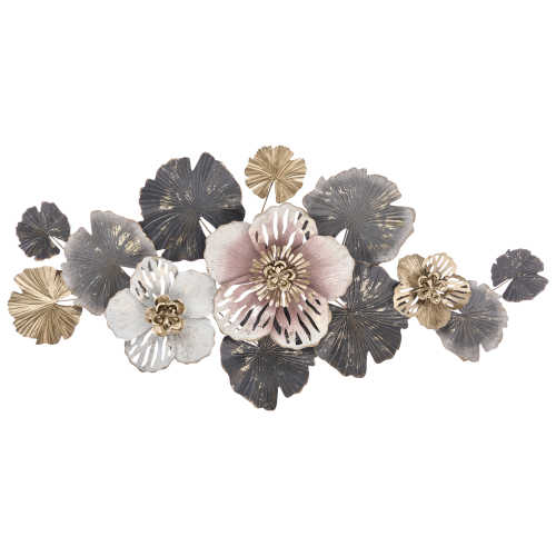 Beliani Wall Decor Flower MOLYBDENIUM 60 cm Metal Multicolour