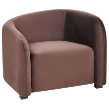 Armchair VELTADA Velvet Dark Brown