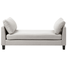 Chaise Longue ARCHIANE Fabric Light Grey