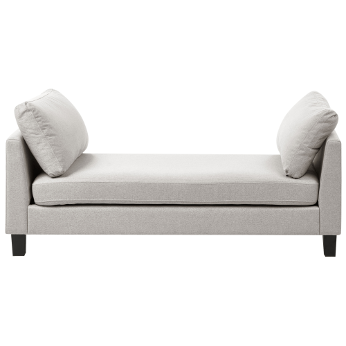 Beliani Chaise Longue ARCHIANE Fabric Light Grey