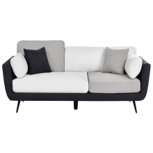 Sofa 3 Seater BOLGA Fabric Black