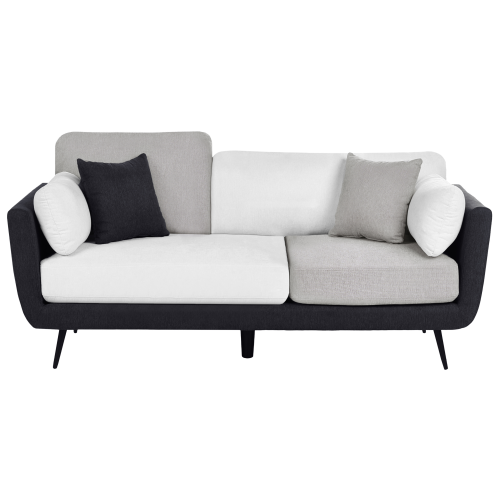 Beliani Sofa 3 Seater BOLGA Fabric Black