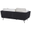 Beliani Sofa 3 Seater BOLGA Fabric Black 5