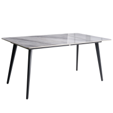 Garden Dining Table RODALLO 160 cm 90 cm Stone Grey Marble