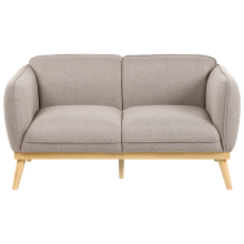 Sofa 2 Seater LJUNG Fabric Light Brown