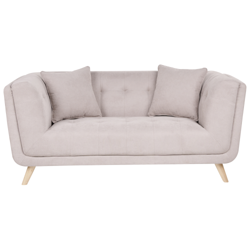 Beliani Sofa 2 Seater HABO Fabric Taupe