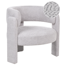 Armchair BUREA Chenille Light Grey