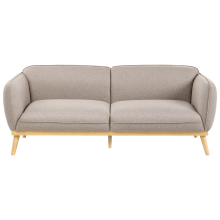 Sofa 3 Seater LJUNG Fabric Light Brown