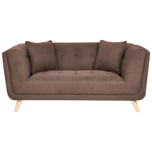 Sofa 2 Seater HABO Fabric Dark Brown