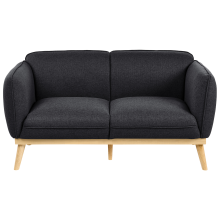 Sofa 2 Seater LJUNG Fabric Black