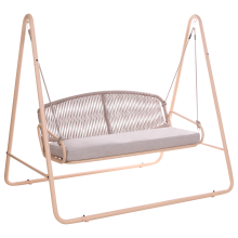 Patio Swing NORCIA Metal Beige