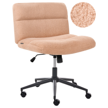 Desk Chair CATLIN Boucle Peach Pink