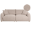 Beliani Sofa 3 Seater JUBEK Boucle Beige 1