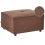 Beliani Ottoman AXEBO Boucle Brown 1