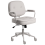 Beliani Desk Chair PARAMUS Faux Leather Grey 1