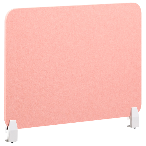 Beliani Desk Screen SPLIT 72 x 50 cm Peach Pink