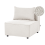 Beliani 1-Seat Section AXEBO Boucle Off-White 1