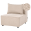 Beliani 1-Seat Section AXEBO Boucle Beige 1