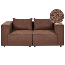 Modular Sofa 2 Seater AXEBO Boucle Brown