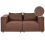 Beliani Modular Sofa 2 Seater AXEBO Boucle Brown 1