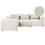 Beliani Modular Corner Sofa 4 Seater AXEBO Boucle Off-White Right Hand 1