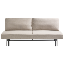 Sofa Bed 3 Seater ROYKKA Fabric Beige