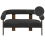 Beliani Sofa 2 Seater ILBRO Boucle Black/ Dark Brown 1