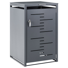 Wheelie Bin Store 240 L PERISSA Metal Dark Grey