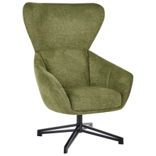 Swivel Armchair DALEN Fabric Green