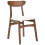Beliani Set of 2 Dining Chairs DOYLE Wood Brown/Light Beige 4