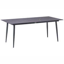 Conference Table TOLENTINO 90 cm 180 cm Grey Marble