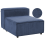 Beliani 1-Seat Section ARDAL Corduroy Dark Blue 1