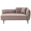 Beliani Right-Hand Chaise Longue CHEVANNES Fabric Light Brown 1