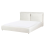 Beliani Bed Velvet BAJONNA 160 x 200 cm (EU King) Off-White 1