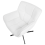 Beliani Swivel Armchair AUMA Fabric White 6