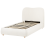 Beliani Ottoman Bed BLAGNAC Fabric Off-White 90 x 200 cm (EU Single) 4