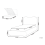 Beliani Ottoman Bed BLAGNAC Fabric Off-White 90 x 200 cm (EU Single) 3