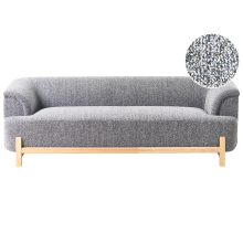 Sofa 3 Seater ALNOR Fabric Dark Grey