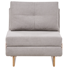 Single Sofa Bed JERSLEV Fabric Grey