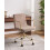 Beliani Office Chair TRINITY Corduroy Light Brown 2