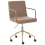 Beliani Office Chair TRINITY Corduroy Light Brown 5