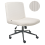 Beliani Desk Chair GEDDES Corduroy White 1