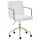 Beliani Office Chair TRINITY Corduroy Off-White 4